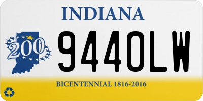 IN license plate 944OLW