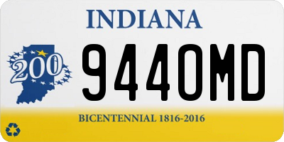 IN license plate 944OMD