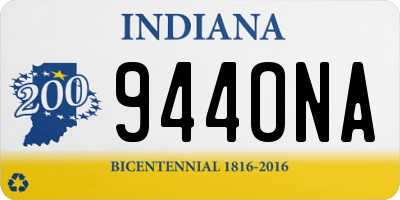 IN license plate 944ONA
