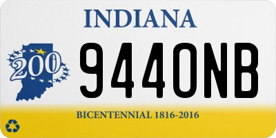 IN license plate 944ONB