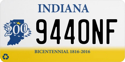 IN license plate 944ONF