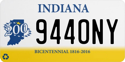 IN license plate 944ONY