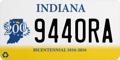 IN license plate 944ORA