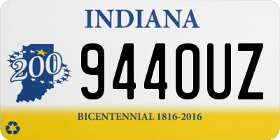 IN license plate 944OUZ