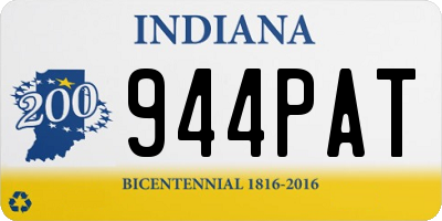 IN license plate 944PAT