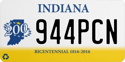 IN license plate 944PCN