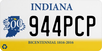 IN license plate 944PCP