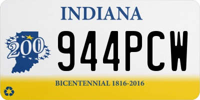 IN license plate 944PCW