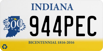 IN license plate 944PEC