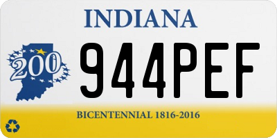 IN license plate 944PEF