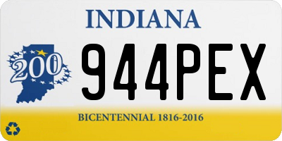 IN license plate 944PEX