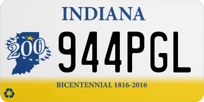 IN license plate 944PGL