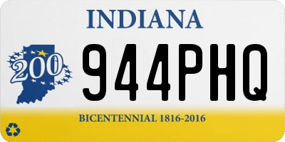 IN license plate 944PHQ