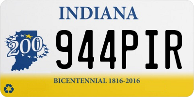 IN license plate 944PIR