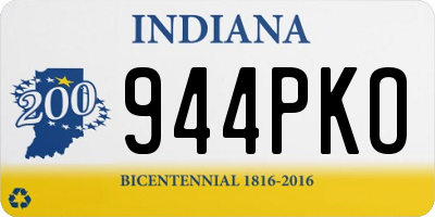 IN license plate 944PKO