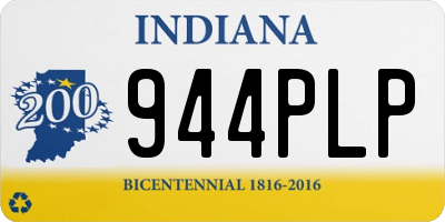 IN license plate 944PLP