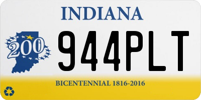 IN license plate 944PLT