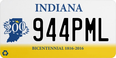 IN license plate 944PML