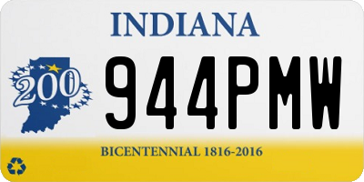 IN license plate 944PMW