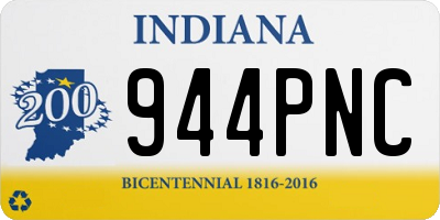 IN license plate 944PNC