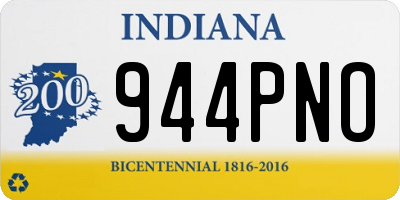 IN license plate 944PNO