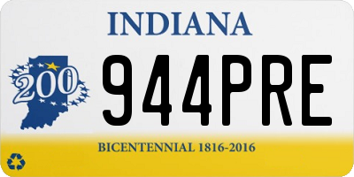 IN license plate 944PRE