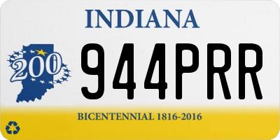 IN license plate 944PRR