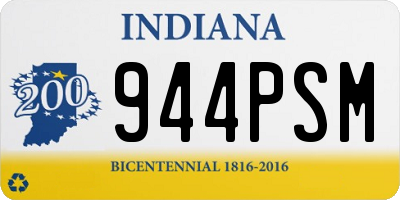 IN license plate 944PSM