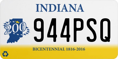 IN license plate 944PSQ