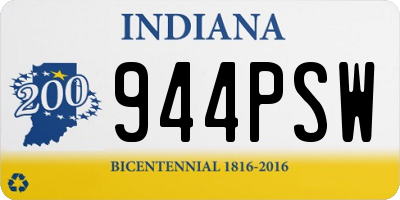 IN license plate 944PSW