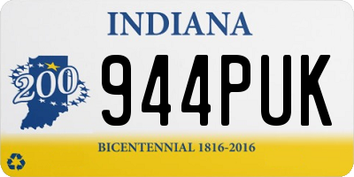 IN license plate 944PUK