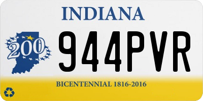 IN license plate 944PVR