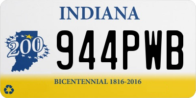 IN license plate 944PWB