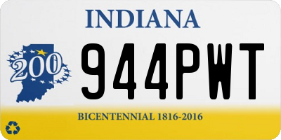 IN license plate 944PWT