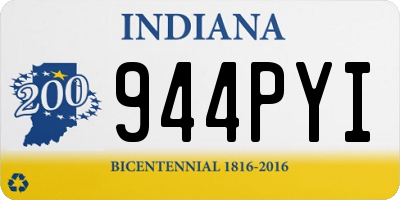 IN license plate 944PYI
