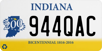 IN license plate 944QAC