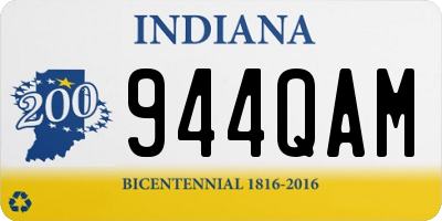 IN license plate 944QAM