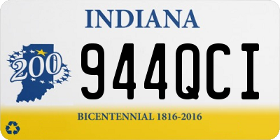 IN license plate 944QCI