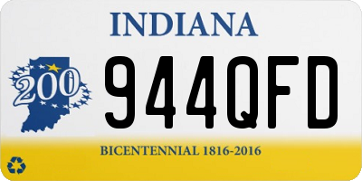 IN license plate 944QFD