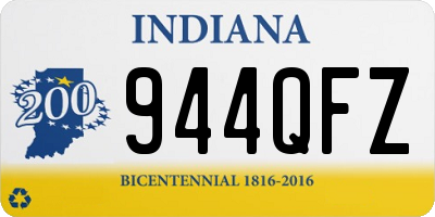 IN license plate 944QFZ