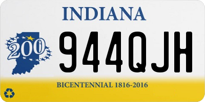 IN license plate 944QJH