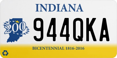 IN license plate 944QKA