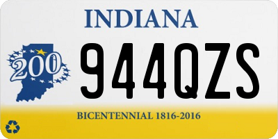 IN license plate 944QZS