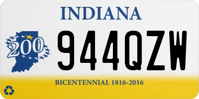 IN license plate 944QZW
