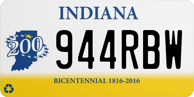IN license plate 944RBW