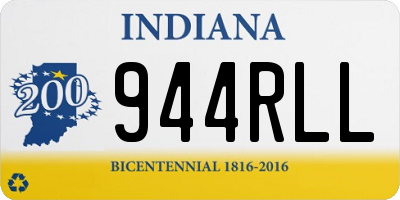 IN license plate 944RLL