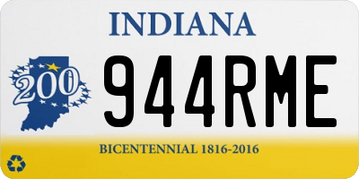 IN license plate 944RME