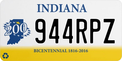 IN license plate 944RPZ