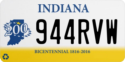 IN license plate 944RVW