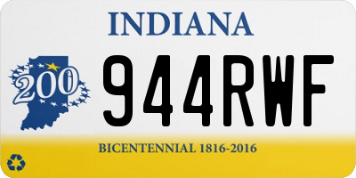 IN license plate 944RWF